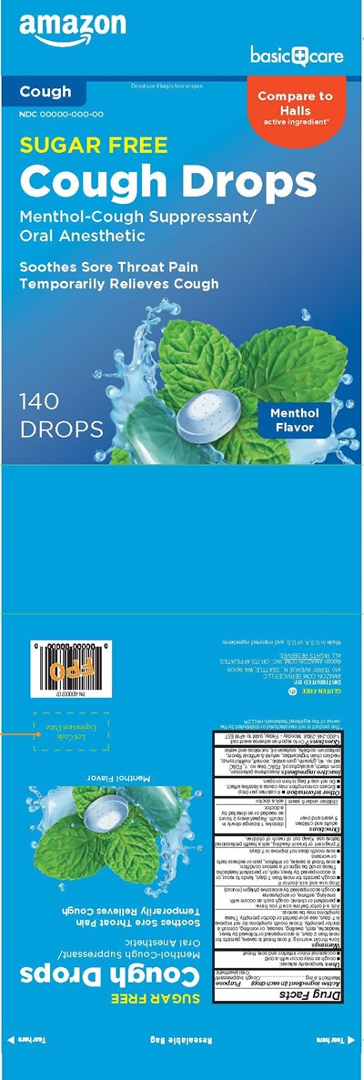 Basic Care Sf Menthol 140ct Cough Drops (Basiccare Sf Menthol 140ct 60000707 R1)
